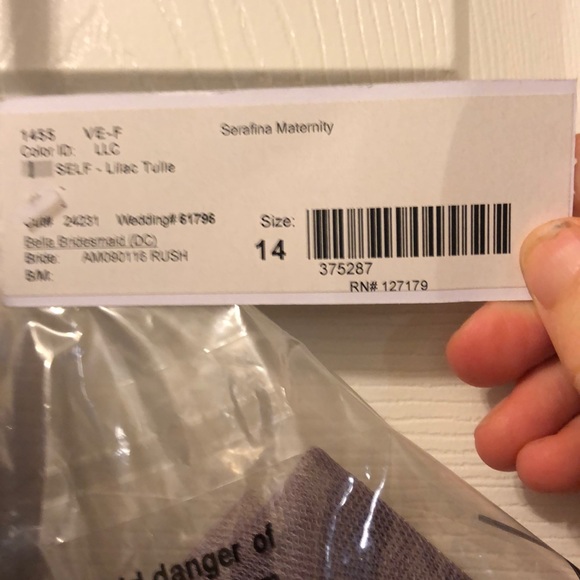 Jenny yoo Sara Gina maternity dress size 14 - Picture 3 of 4